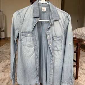 J. Crew Chambray Button-Up Shirt